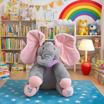 Fluffy Peek-a-Boo Elephant™ 赤ちゃんにぴったりのパートナー！